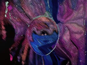 Abstract representation of fashion in the quantum world from Everything IS, a visual and philosophical theory of everything by Sarah Curtiss